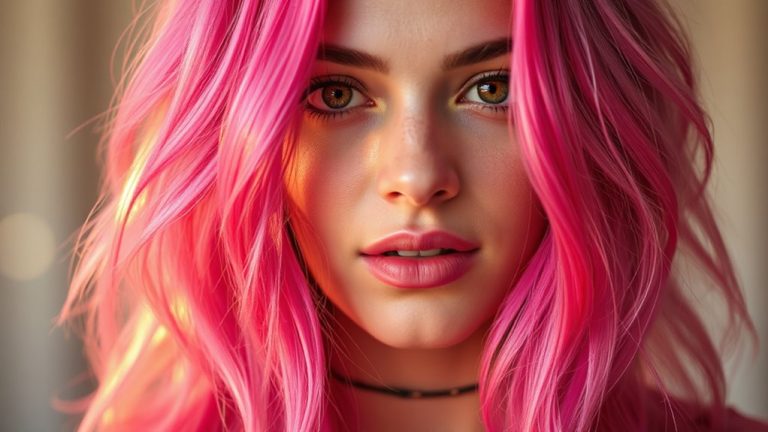 bold bubblegum pink hues