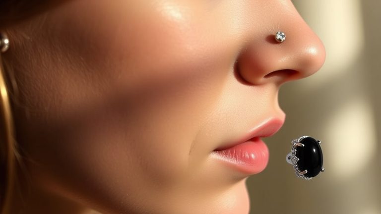 bold fake piercings style