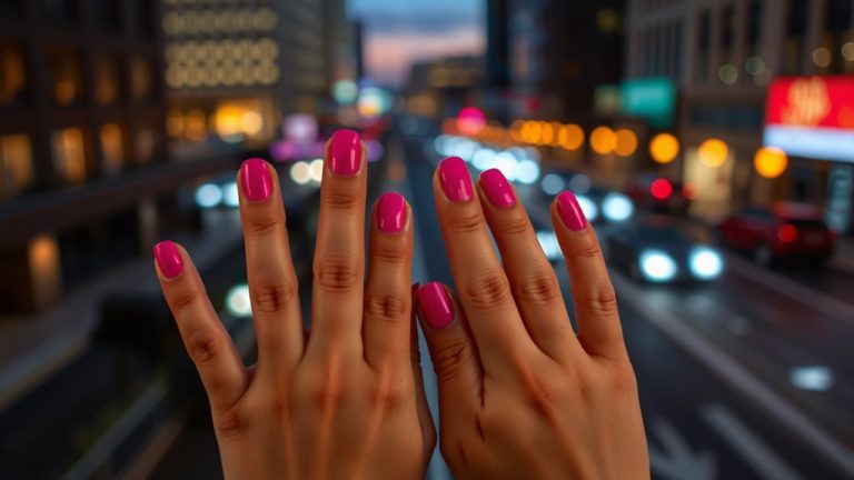 bold fuchsia nail shades
