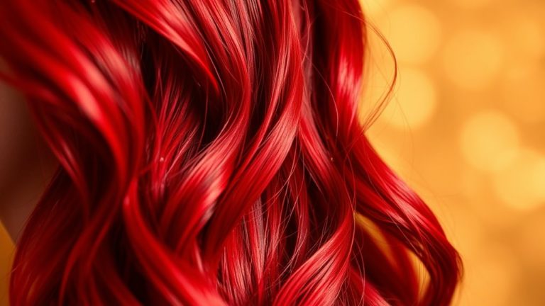 bold red temporary hues