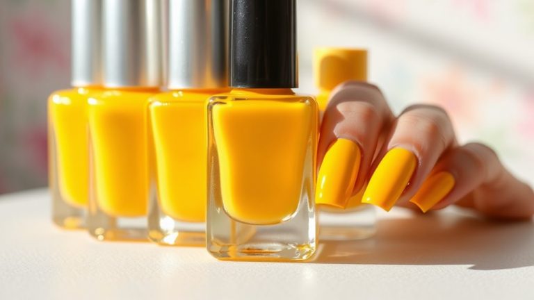 bright yellow nail polishes