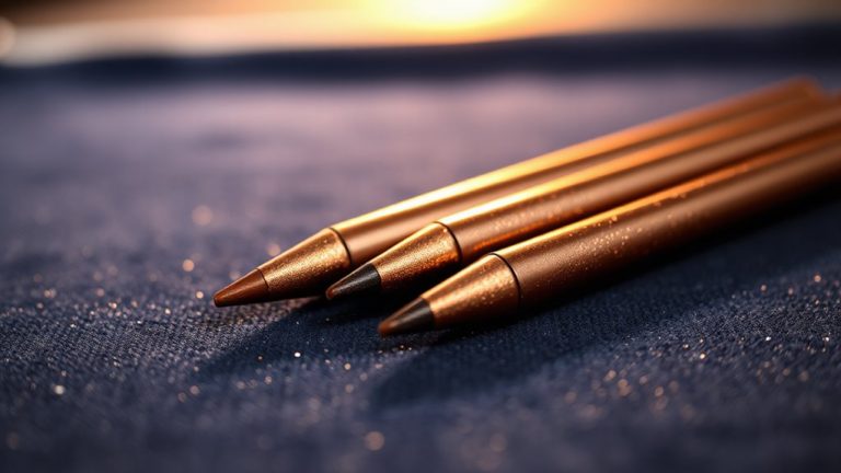 brown shimmer eyeliners for luxe glow