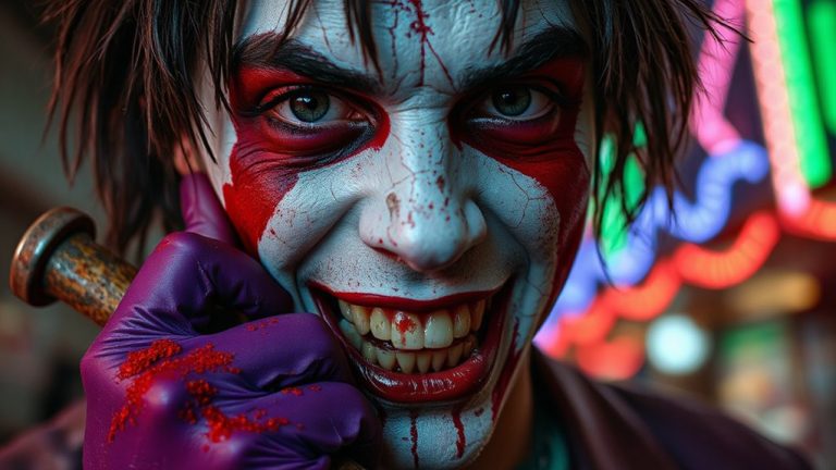 chaotic joker makeup looks