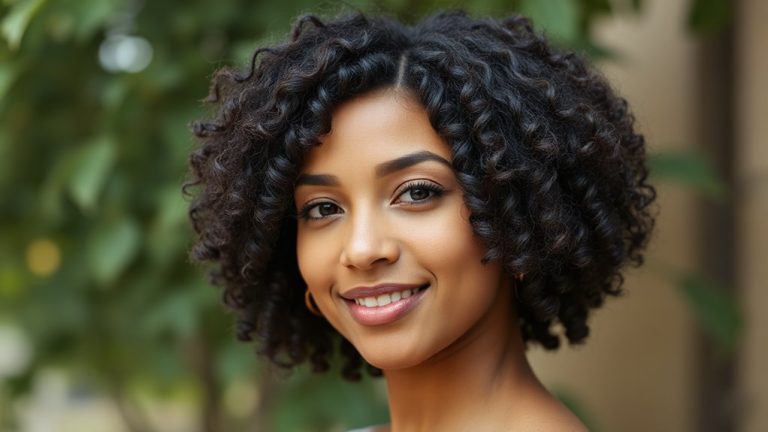 curly haircuts for round faces