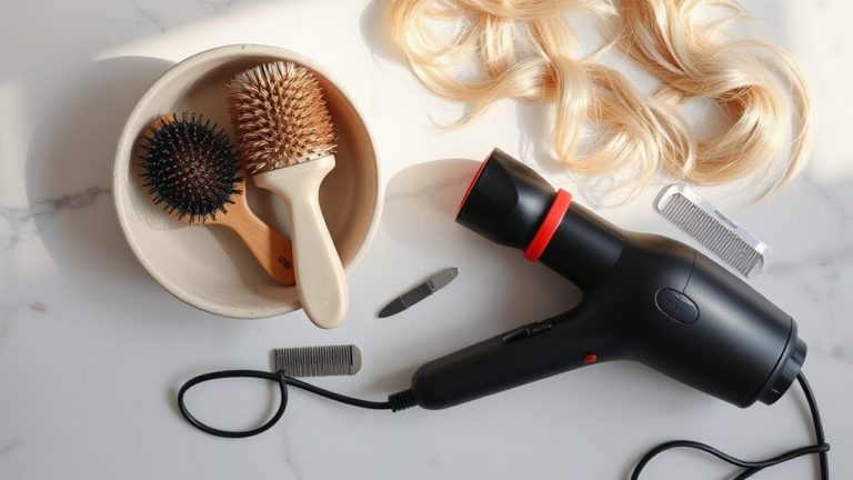 curtain bangs styling tools