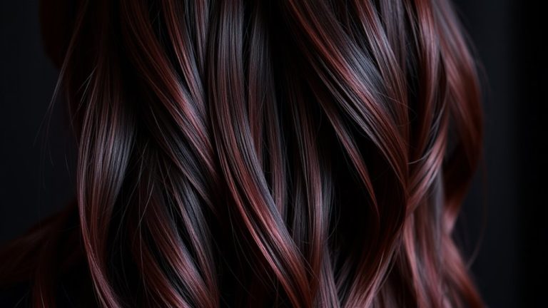 dark burgundy hair dye