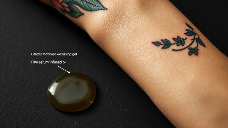 exfoliators for tattoo care