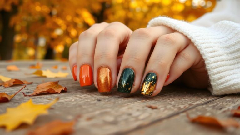 fall nail colors glow