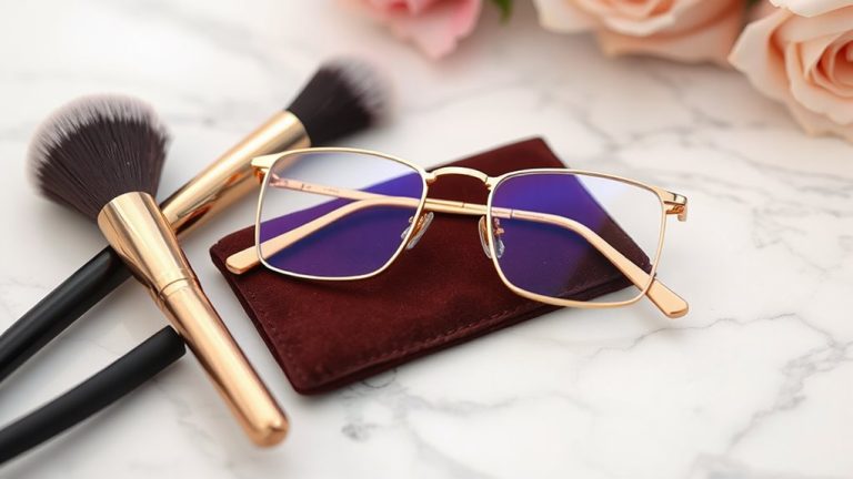 flawless makeup glasses application