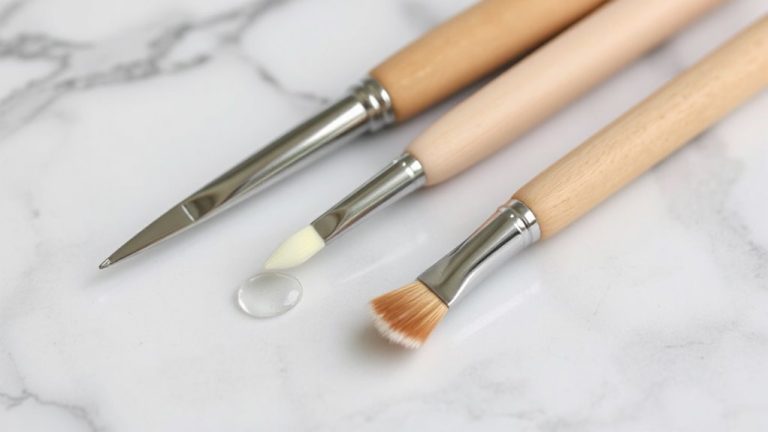 flawless manicure cleanup brushes
