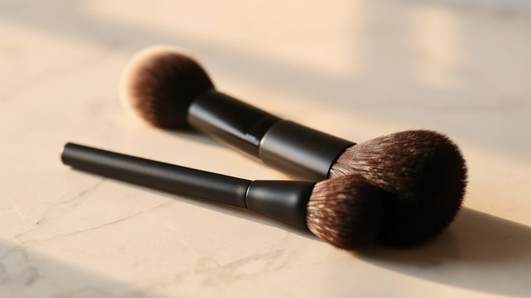 flawless sculpted powder application