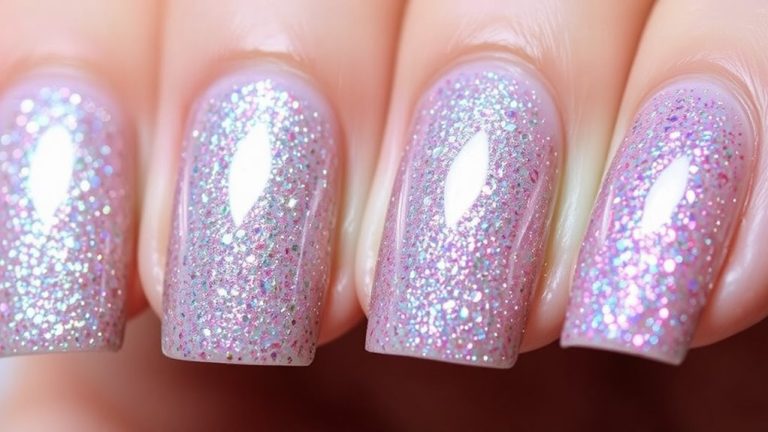 glitter top coat polishes