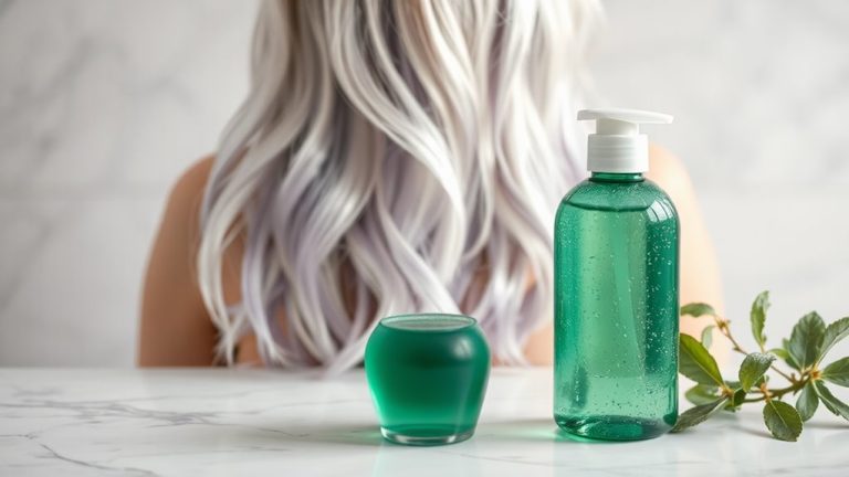 green toning shampoo vibrant