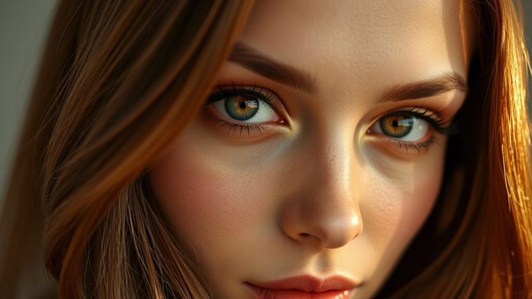 hazel eyes brown hair