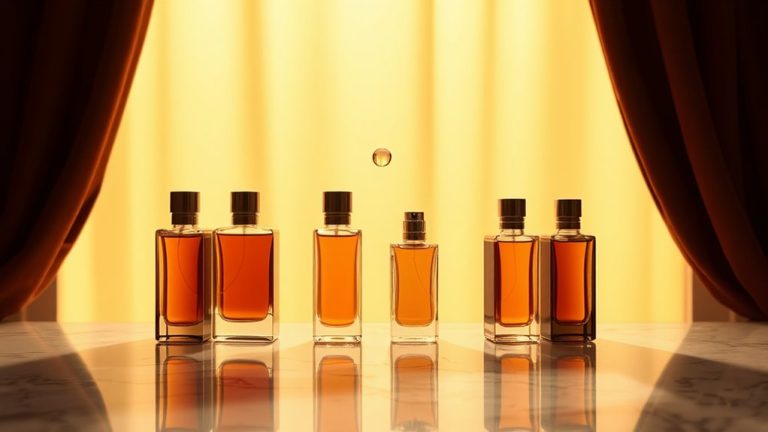 luxurious amber vanilla scents
