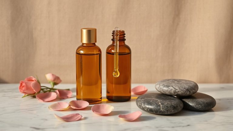 luxury spa rose oils