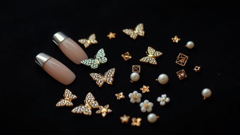 nail charms for stylish manicures