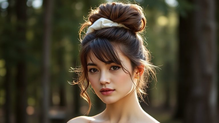 perfectly imperfect messy bun