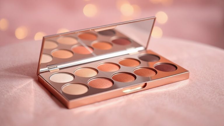 rose gold eyeshadow glow