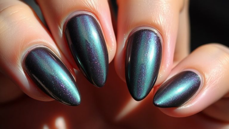 shimmering cat eye polishes