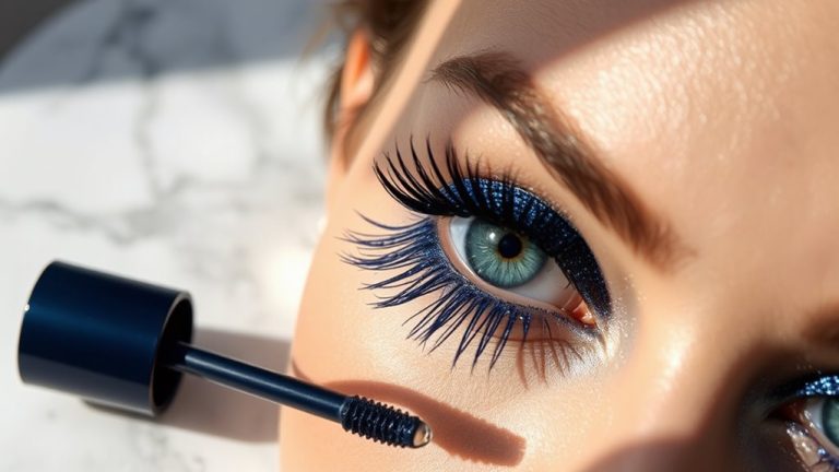 sophisticated navy mascara shades