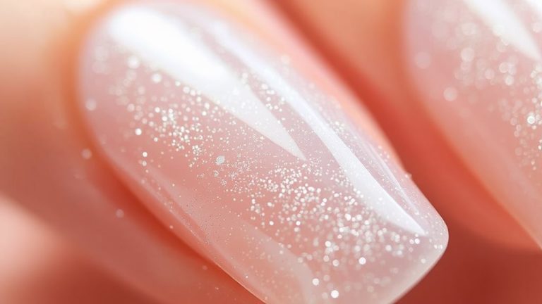 sparkling clear glitter polish