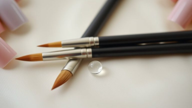 top french manicure brushes